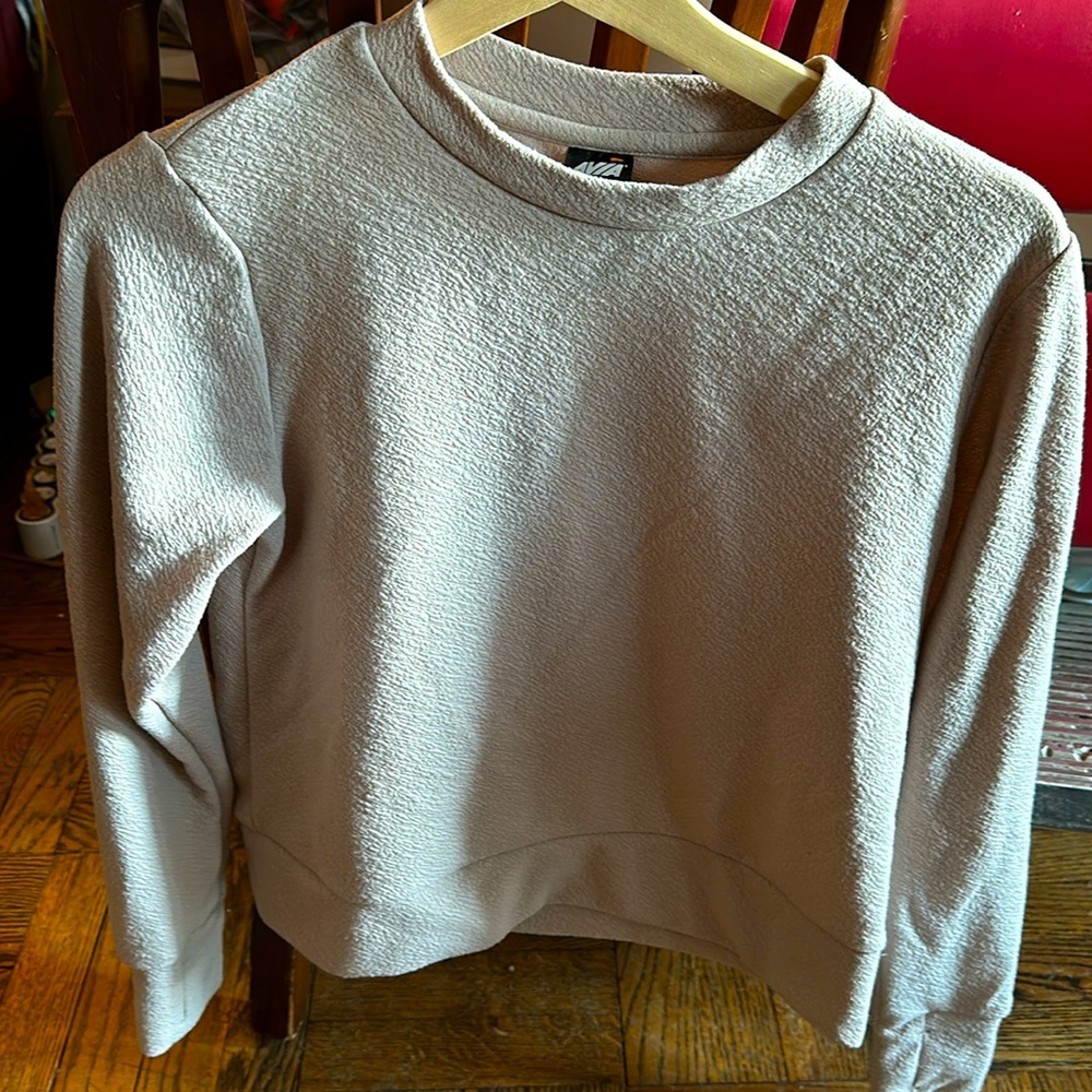 Avia XS (0-2) Beige sweatshirt with thumb sleeves